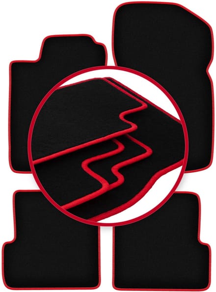 CARLUX-RED automatten voor: Renault Megane I cabrio, coupé (1995-2002)