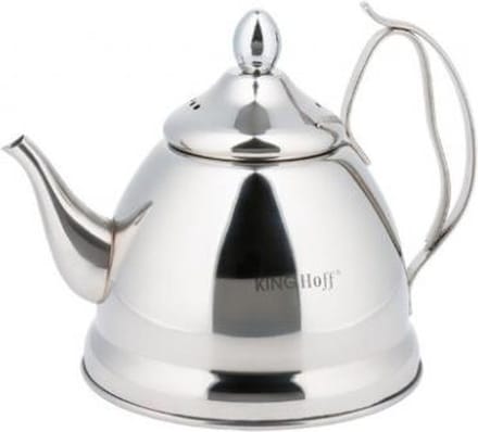 Kinghoff 3761 - Nostalgische theepot - 1 liter - RVS