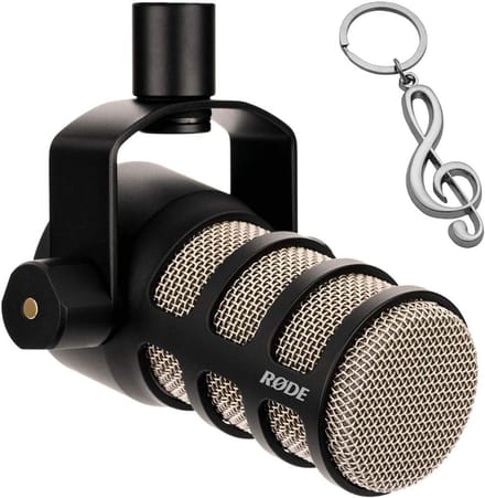 Podcast Microfoon - Spreker Microfoon - Stemopname - Geïntegreerde Popfilter - 172 mm Hoogte - Zwart
