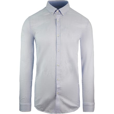 Lacoste Slim Fit Oxford Heren Lichtblauw Geweven Overhemd