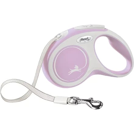 Flexi New Comfort - Rollijn Hondenriem - S - 5 Meter - <15 kg - Roze Lila