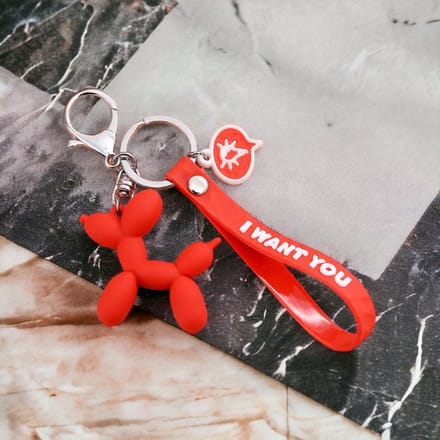 Sleutel Hanger Met Hondje Rood
