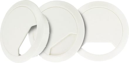 TQ4U Kabeldoorvoer - ABS Kunststof - Ø 60 mm - Verstelbaar - Wit - 3 stuks