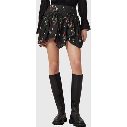 AllSaints Delilah Skirt Briar Black Größe: 10 | Miniröcke Outlet | Damen | Schwarz
