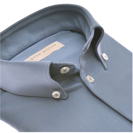 John Miller - Overhemd Blauw John Miller Lange Mouw Overhemd Blauw 5142040