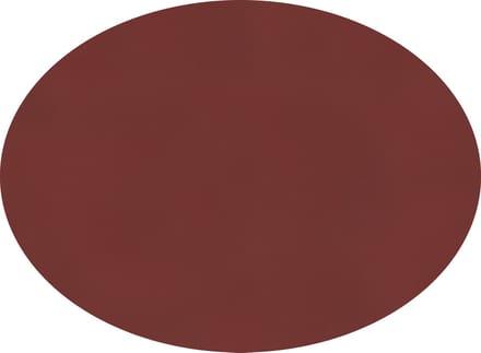 ZICZAC - Placemat TOGO - SET/6 - Ovaal - Dubbelzijdig - Kunstleer - 33x45 cm, rood