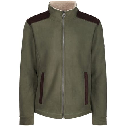 Regatta Heren Faversham Full Zip Fleece Jas (Donkere Khaki)