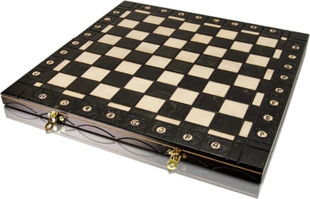 Houten Schaakbord - Traditioneel Spel - Intellectuele Ontwikkeling - Handgemaakt Ontwerp - 41 cm - Niet gespecificeerd