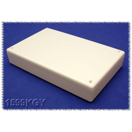 Hammond Electronics 1599KGY Handbehuizing 220 x 140 x 40 ABS Grijs 1 stuk(s)