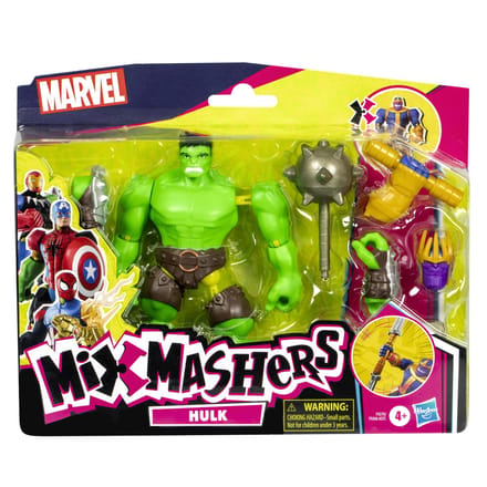 Hasbro Avengers actiefiguur Mixmashers Hulk deluxe 12 cm speelgoed.