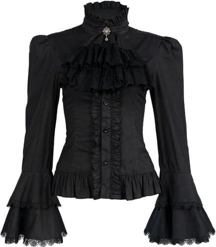 Victorian Damesjurk Lange Mouwen Feestjurk