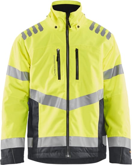 Blaklader High Vis winterjas 4780-1977 - HIgh Vis Geel/Medium Grijs - L
