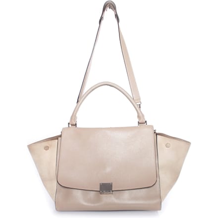Celine Trapeze tas in beige.