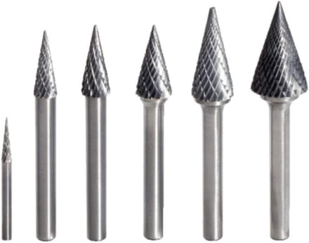 Freesstift Spitskegel Vorm M 6mm voor Metaalbewerking
