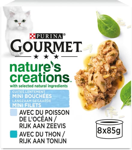 6x Gourmet Nature's Creations Zeevis 8 x 85 gr