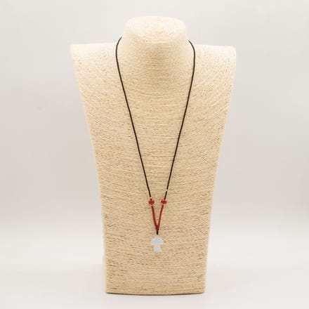 Koordketting met edelsteenhanger - Opalite Engel