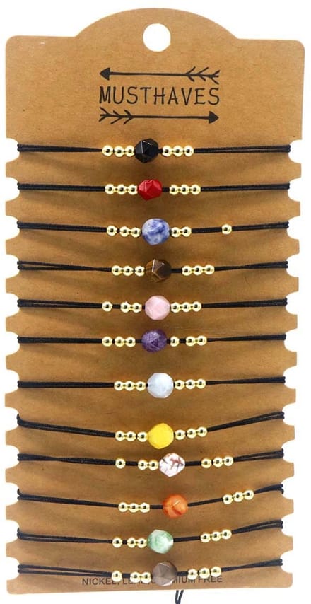 Armbandenset Glaskralen – Speels Design – 12 stuks