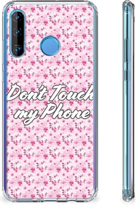 Huawei P30 Lite Anti Shock Case Flowers Pink DTMP