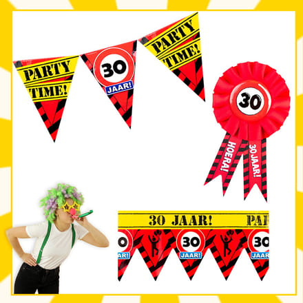 Feestpakket | Verjaardag | 30 jaar | Verkeersbord