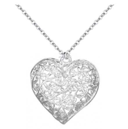 Zilver- Hart -ketting- filigraan - Charme Bijoux