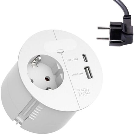 Bachmann Loop In Charge Power Usb Desktop Hub Wit - 938.301 - E3ZTC
