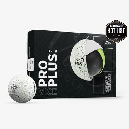 Vice Golf Pro Plus - 12 Golfballen - Drip Lime - Urethane cover - 4-delig - Meer afstand & balsnelheid