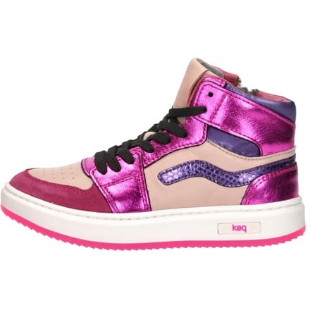 KEQ Veterschoen hoog Veterschoen hoog - Fuchsia - Maat 30