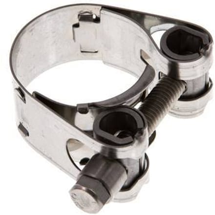 27 - 29 mm Slangklem van Rvs 304 met een 18 mm band - Norma