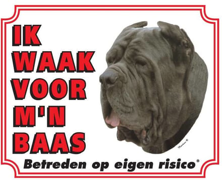 Mastino Waakbord - Ik waak voor mijn baas