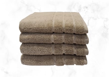 Samatex Badhanddoeken - 50x100 cm - Taupe - Set van 4
