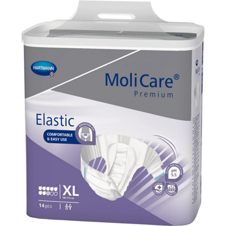 Hartmann Molicare Premium Slip Elastic 8 druppels XL - 4 pakken van 14 stuks
