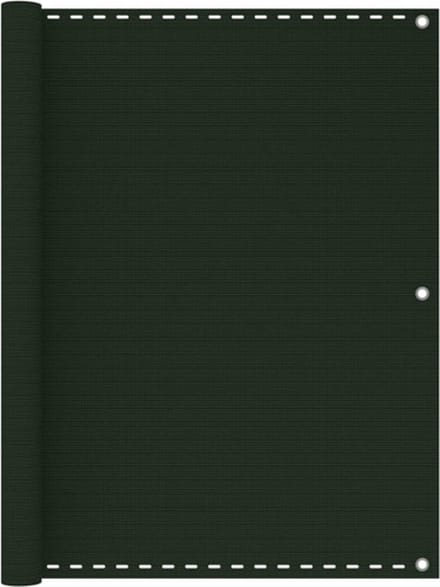 vidaXL - Balkonscherm - 120x600 - cm - HDPE - donkergroen