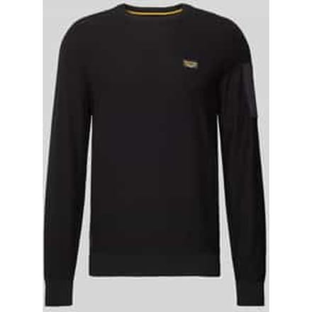 Gebreide pullover met labeldetail