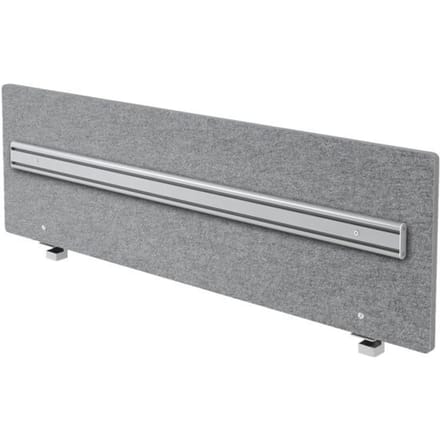 hjh OFFICE PRO ARO 16 Akoestische verdeler + Orga-rail - gemêleerd grijs - 160 cm