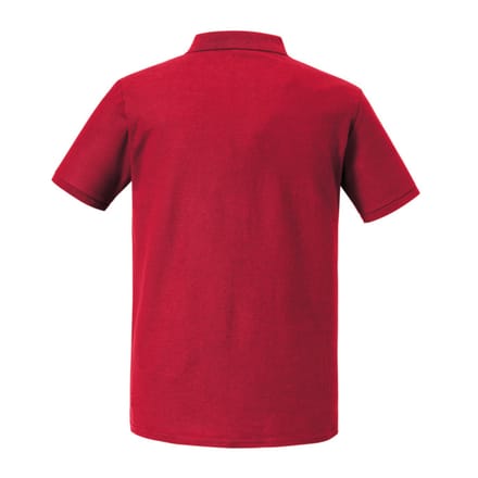 Russell Heren Authentic Eco Poloshirt (Klassiek rood)