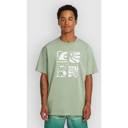 O'Neill Melange Front Print T-Shirt grijs