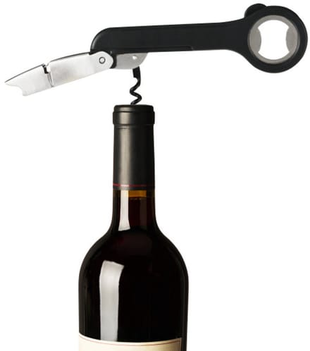 Innovine™ Professionele Kurkentrekker - Dubbel scharnierend - Grijs