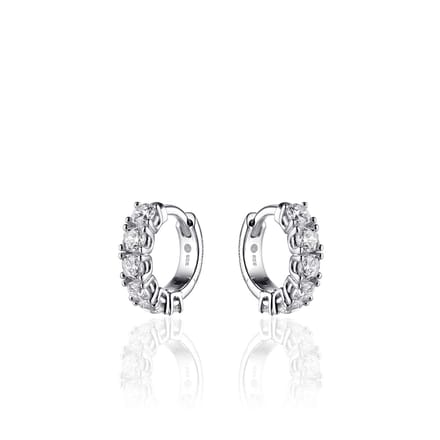 Infinitois Oorsieraden I02E001 - Gerhodineerd sterling zilver