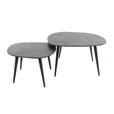 Fraaai - Connie salontafel set van 2 organisch - zwart/bruin