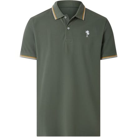 ESMARA MEN Piqué heren polo regular fit (Groen, S)