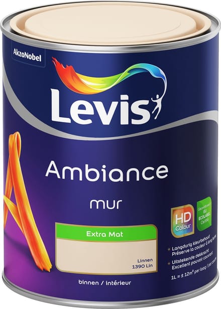 Levis - Ambiance Mur Extra Mat - Linnen - 1 L