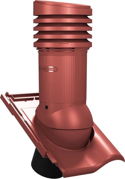 Dakdoorvoer EVO DN150 voor Monza Plus Dakpan - Ventilatieschoorsteen Rood
