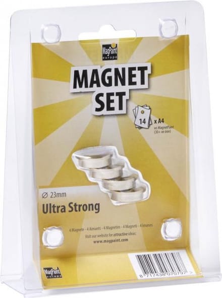MagPaint - Neodymium Magneten - 22mm - Set van 4 - Ultra Sterk