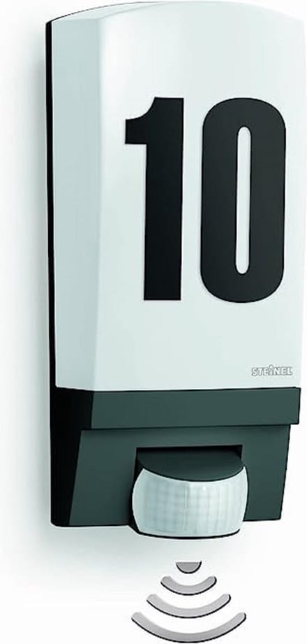 huisnummer 180° motion detector, 10 m range