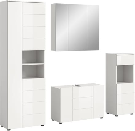 xonox.home Badkamermeubel Vira wit melamine 210x190x34cm