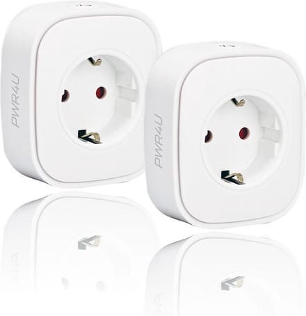 PWR4U® Smart Plug - Set van 2 - Google Home - Slimme stekker - Meet tevens verbruik - Alexa geschikt