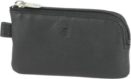 Esquire Logo sleuteletui leer 10,5 cm - schwarz