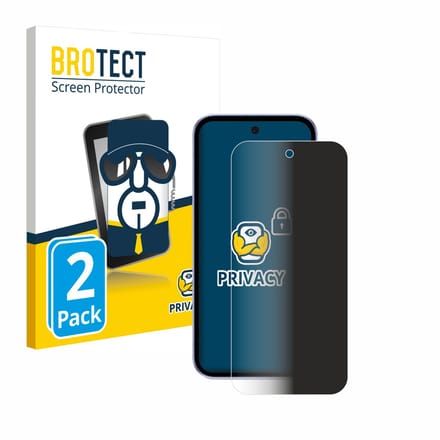 BROTECT - privacy screenprotector voor Google Pixel 9a - Folie Beschermfolie Blauwlichtfilter 2 Stuks