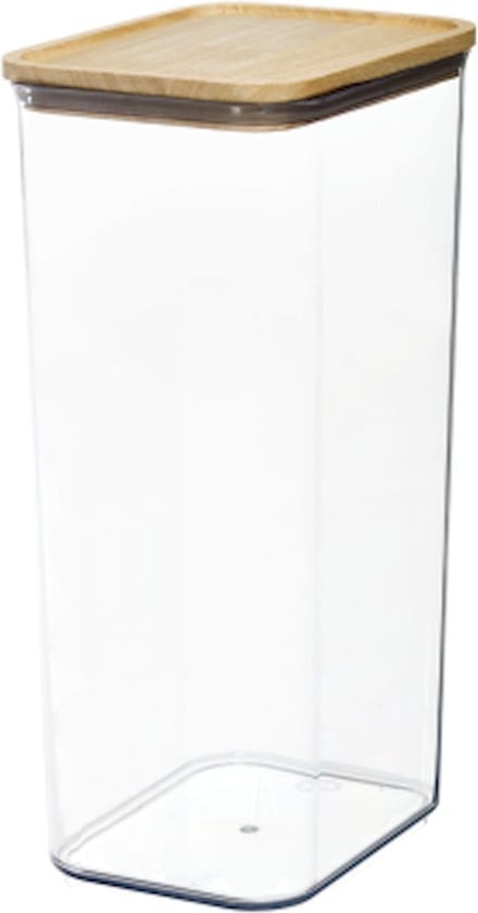 iDesign - Ro Pansino Voorraadpot Transparant 4,3 liter - Glas - Transparant