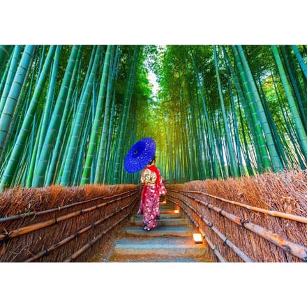 Enjoy Puzzle legpuzzel Asian Woman in Bamboo Forest - 1000 stukjes.